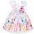 Vestido Infantil Juvenil Branco Jardim Encantado Borboletas Giovanella - Imagem 2