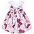 Vestido Infantil Juvenil Jardim Encantado Floral Rosa Giovanella - Imagem 2