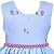 Vestido Infantil Juvenil Jardim Encantado Azul Floral Giovanella - Imagem 3
