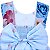 Vestido Infantil Juvenil Jardim Encantado Azul Floral Giovanella - Imagem 4
