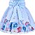 Vestido Infantil Juvenil Jardim Encantado Azul Floral Giovanella - Imagem 5