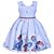 Vestido Infantil Juvenil Jardim Encantado Azul Floral Giovanella - Imagem 1