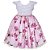 Vestido Infantil Juvenil Rosa Floral Jardim Encantado Giovanella - Imagem 1