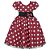 Vestido Infantil Juvenil Vermelho Poá Branco Giovanella - Imagem 1