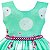 Vestido Infantil Juvenil Verde Flamingo Floral Giovanella - Imagem 3
