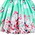 Vestido Infantil Juvenil Verde Flamingo Floral Giovanella - Imagem 4