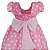 Vestido Infantil Juvenil Rosa Poá Branco Giovanella - Imagem 4