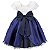 Vestido Infantil Juvenil Marinho e Off White Giovanella - Imagem 2