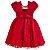 Vestido Infantil Juvenil Vermelho Busto Renda Giovanella - Imagem 2