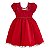 Vestido Infantil Juvenil Vermelho Busto Renda Giovanella - Imagem 1