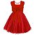 Vestido Infantil Juvenil Vermelho Renda de Festa Giovanella - Imagem 2