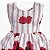 Vestido Infantil Juvenil Listrado Floral Marsala Giovanella - Imagem 3