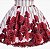 Vestido Infantil Juvenil Listrado Floral Marsala Giovanella - Imagem 5