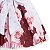Vestido Infantil Juvenil Floral Marsala Coração Giovanella - Imagem 4