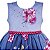 Vestido Infantil Juvenil Marinho Floral Rosa Giovanella - Imagem 4