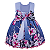 Vestido Infantil Juvenil Marinho Floral Rosa Giovanella - Imagem 2