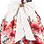 Vestido Infantil Juvenil Branco Floral Vermelho Rosas Giovanella - Imagem 5