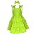 Vestido Infantil Juvenil 3 Marias Verde Neon Limão V&A - Imagem 1