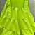 Vestido Infantil Juvenil 3 Marias Verde Neon Limão V&A - Imagem 4