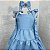 Vestido Infantil Juvenil 3 Marias Azul Claro Bebê V&A - Imagem 3