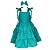 Vestido Infantil Juvenil 3 Marias Verde Turquesa V&A - Imagem 1