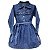Vestido Infantil Jeans Manga Longa V&A - Imagem 1