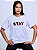 T-shirt Oversized Feminina "Stay true your self" - Imagem 5