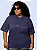 T-shirt Plus Size Feminina "Linha do coração" - Imagem 6