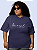 T-shirt Plus Size Feminina "Be real not perfect" - Imagem 3