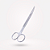 Tesoura Aston Serrilhada Curva 18cm - Imagem 1