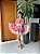 Avental Junino Floral Rosa 100cm - Imagem 1