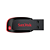 PENDRIVE SANDISK CRUZER BLADE Z50 128GB COR PRETO/VERMELHO - Imagem 2