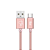 CABO USB TIPO-C ELG TC10BRG NYLON 1 METRO ROSE GOLD - Imagem 1