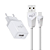 CARREGADOR PAREDE ELG KTC10WC, 1 SAÍDA USB + CABO USB-C - Imagem 1
