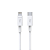CABO USB TIPO-C PARA LIGHTNING 8 PINOS 3A 20W 1 METRO BRANCO - Imagem 1