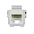 CONECTOR FÊMEA RJ45 UTP KEYSTONE CAT5E BRANCO - Imagem 2