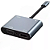HUB USB C ADAPTADOR 4 EM 1 HDTV VGA USB 3.0 4K HD - Imagem 1