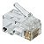 CONECTOR RJ45 CAT5e REDE PLUG 100/PÇS - Imagem 1