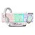 COMBO GAMER STARTER BRANCO (TECLADO - MOUSE - FONE - MOUSEPAD) - Imagem 1