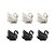 Kit 6 mini Cisne Negro Branco Maquete, Mini Mundos Terrário - Imagem 1