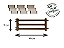 Kit 10 Mini Cerca Jardim Terrário Miniatura Cerquinha 6x3cm - Imagem 2