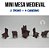 Miniatura Mesa Medieval Maquete Suculenta Bonsai Mini Mundo - Imagem 3