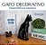 Estatueta Gato Sentado Geométrico Decoração  ( Low Poly ) - Imagem 4