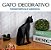 Estatueta Gato Sentado Geométrico Decoração  ( Low Poly ) - Imagem 6