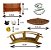Kit Com 11 Miniaturas para decoração de Terrários, mini mundos e maquetes - Imagem 3