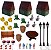 Mega Kit Miniaturas Com 36 Peças Para Suculentas, cactos, mini mundo e Ternários - Imagem 1
