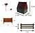 Kit Com 21 Miniaturas para decoração de Terrários, mini mundos e maquetes - Imagem 3