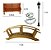 Kit Miniaturas 3xBanco 3xPoste 1xPonte - Maquetes E Terrário - Imagem 2