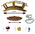 Kit 8 Miniatura Ponte Maquete Suculenta Bonsai Mini Mundo - Imagem 2