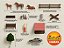 Haras Vale dos Cavalos – Kit Premium Miniatura com Cavalos, Estábulos, Árvores, Carro e Pessoas – Maquetes e Dioramas - Imagem 2
